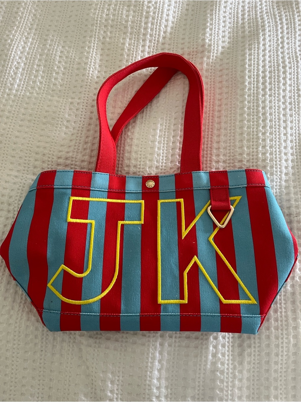 Striped Custom Alpha Tote Bauble Bar NWOT